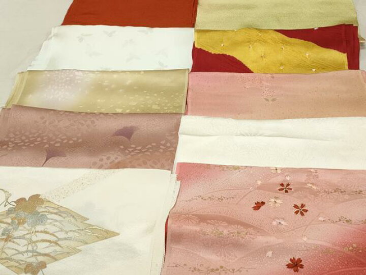 平和屋着物☆和装小物 上質な帯揚げ 10枚セット 逸品 DAAM7815qa  