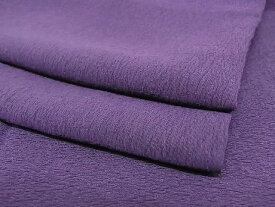平和屋川間店■上質な色無地　深紫色　着丈163.5cm　裄丈65cm　正絹　逸品　B-ey4856