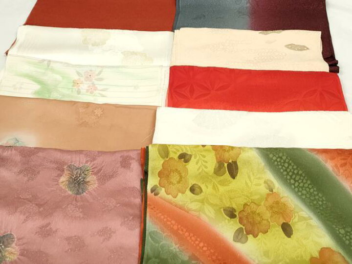 平和屋着物☆和装小物 上質な帯揚げ 10枚セット 逸品 DAAM7522qa  