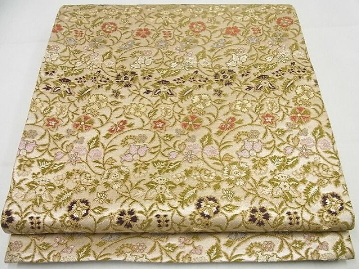 平和屋本店□極上 龍村晋謹製 全通柄袋帯 傅匠名錦 