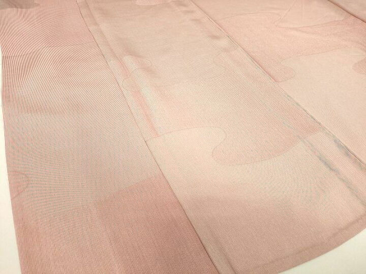 楽天市場】平和屋2□江戸小紋 単衣 万筋 エ霞文 赤紅×素色 逸品  