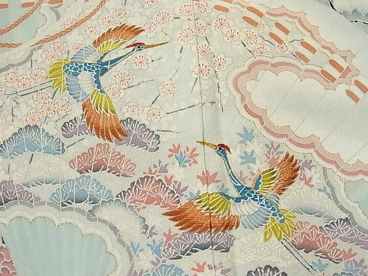 楽天市場】平和屋1□豪華黒留袖 刺繍 飛鶴檜扇牡丹花文 金糸 逸品 