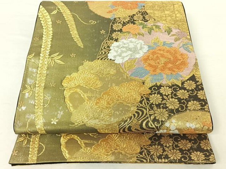 楽天市場】平和屋着物◎六通柄袋帯 道長花丸文 金銀糸 鈴乃屋扱い 正絹 