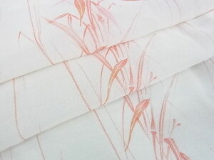 平和屋着物■夏物 小紋 笹紋 洗える着物 DAAC1715wb