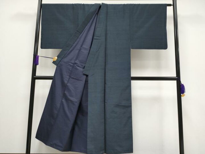 楽天市場】平和屋本店□極上 男性 紬 アンサンブル 色無地 褐返色 逸品  