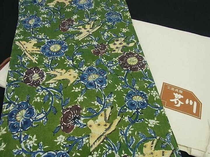 楽天市場】平和屋本店□希少染織家 古澤万千子 工芸呉服 芥川 九寸開き  