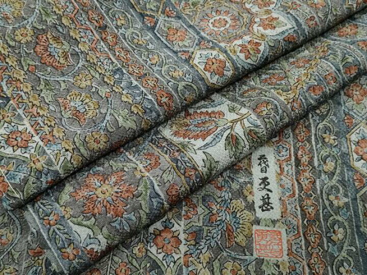 楽天市場】平和屋着物□二代目更甚 江戸更紗 小紋 花唐草吉祥文 鬼しぼ  