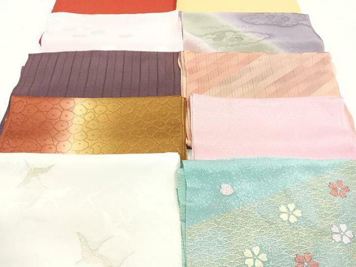平和屋着物☆和装小物 上質な帯揚げ10枚セット 逸品 DAAO0535xg 合せる 