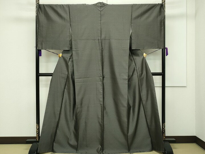 楽天市場】平和屋本店□超希少 本場黄八丈 黒八丈 紬 たつみ綾織 逸品  