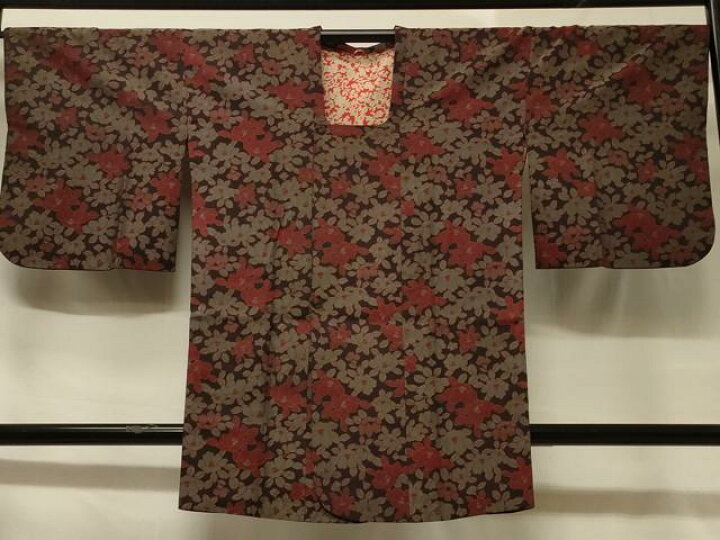 楽天市場】平和屋着物□道行コート 草花文 黒地 ロング丈 正絹 逸品 