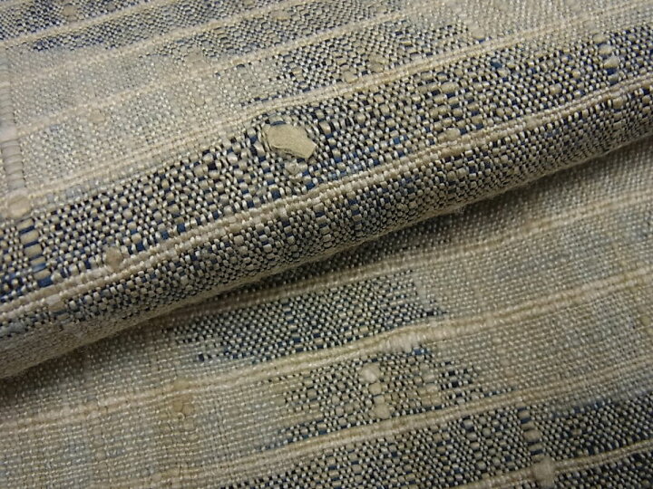 楽天市場】平和屋本店□極上 浦野理一 単衣 経節紬 流水文 逸品3s671  