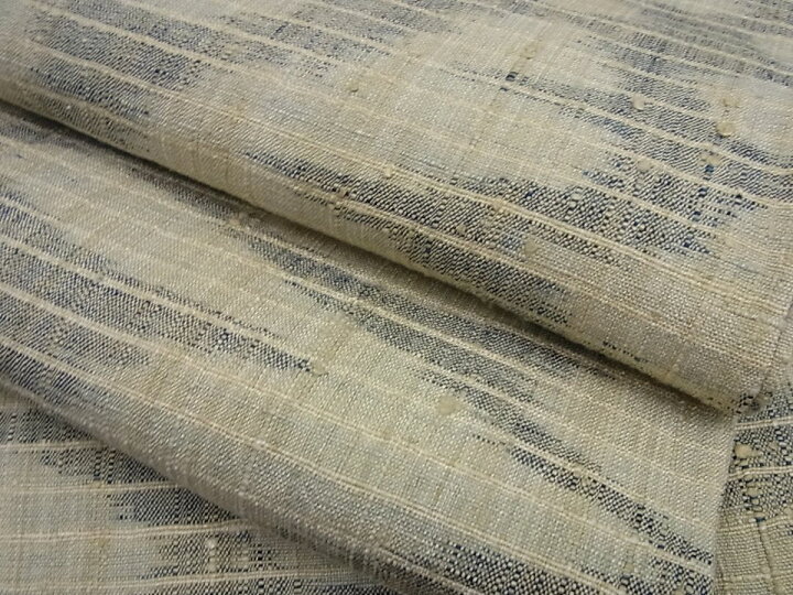 楽天市場】平和屋本店□極上 浦野理一 単衣 経節紬 流水文 逸品3s671  