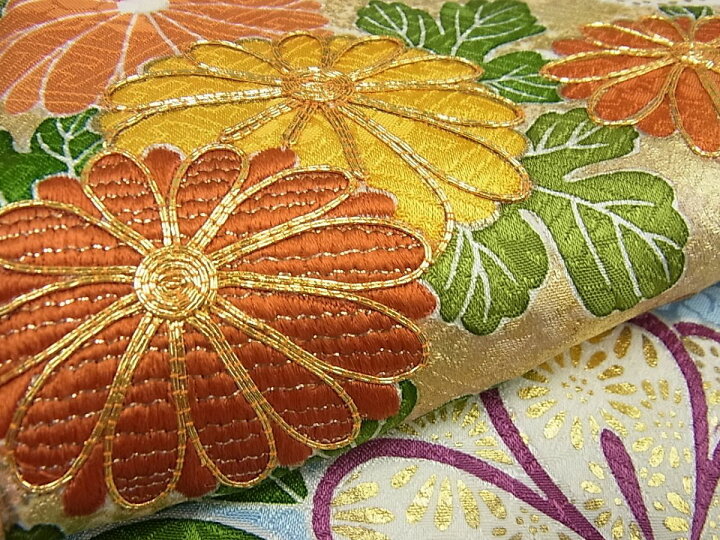 楽天市場】平和屋本店□極上 創業460年・千總 振袖 駒刺繍 吉祥花文 