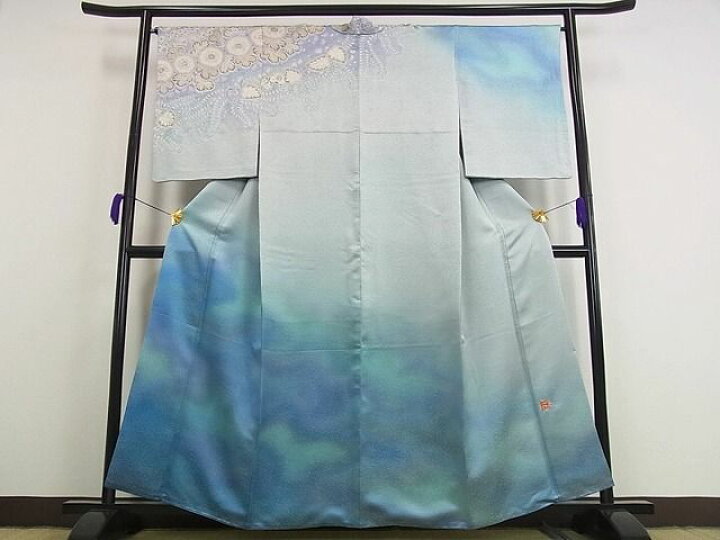 楽天市場】平和屋1□極上 初代 久保田一竹 幻の辻が花 訪問着 絞り 銀 