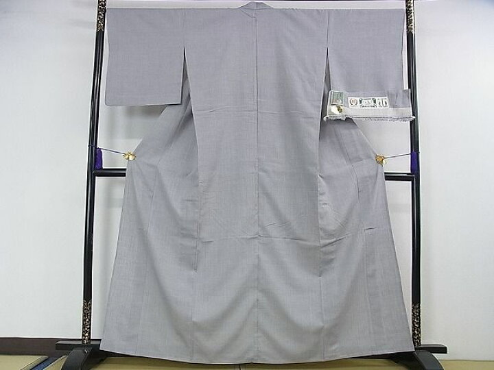 楽天市場】平和屋本店□極上 本場結城紬 重要無形文化財 単衣 色無地  