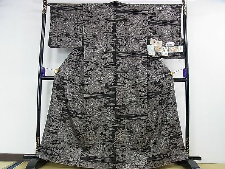 楽天市場】平和屋本店□希少 本場大島紬 吉三郎 吉織物謹製 割込絣織  