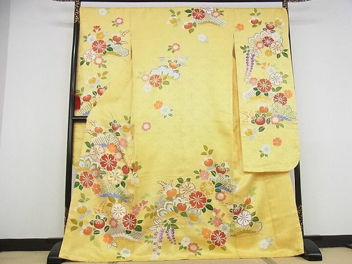 楽天市場】平和屋本店□極上 創業460年・千總 振袖 駒刺繍 誰が袖好み  