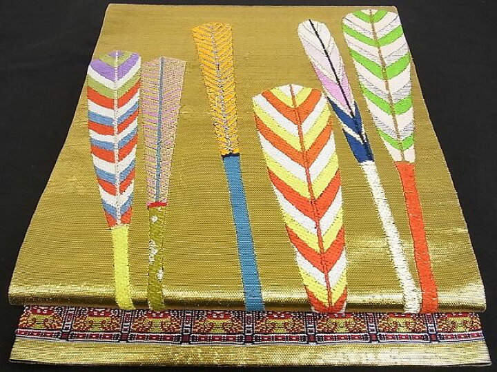 楽天市場】平和屋本店□極上 龍村平蔵製 本袋帯 唐織 大祝矢 金糸 正絹  