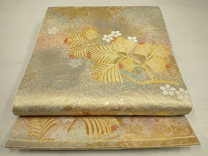 楽天市場】平和屋-こころ店□六通柄袋帯 枝葉文 松 金銀糸 正絹 逸品 