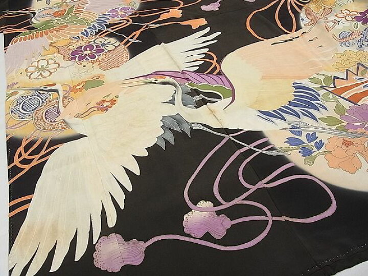 楽天市場】平和屋本店□極上 アンティーク 大正ロマン 振袖 手描き 駒  