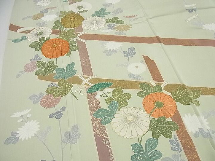 楽天市場】平和屋本店□極上 創業460年・千總 訪問着 駒刺繍 竹垣花文  