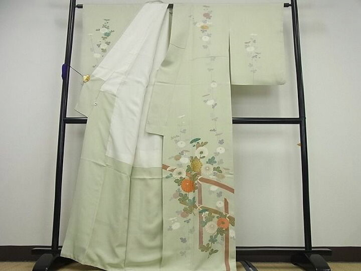 楽天市場】平和屋本店□極上 創業460年・千總 訪問着 駒刺繍 竹垣花文  