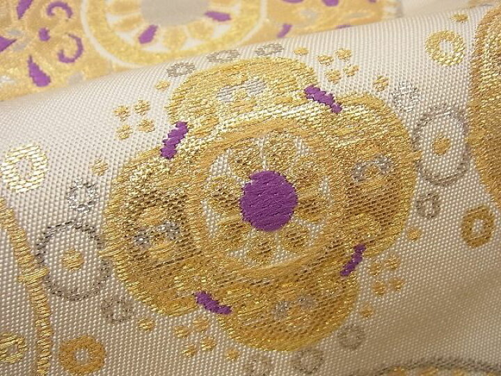 楽天市場】平和屋本店□極上 龍村美術織物 たつむら 本袋帯 秀環文 金  