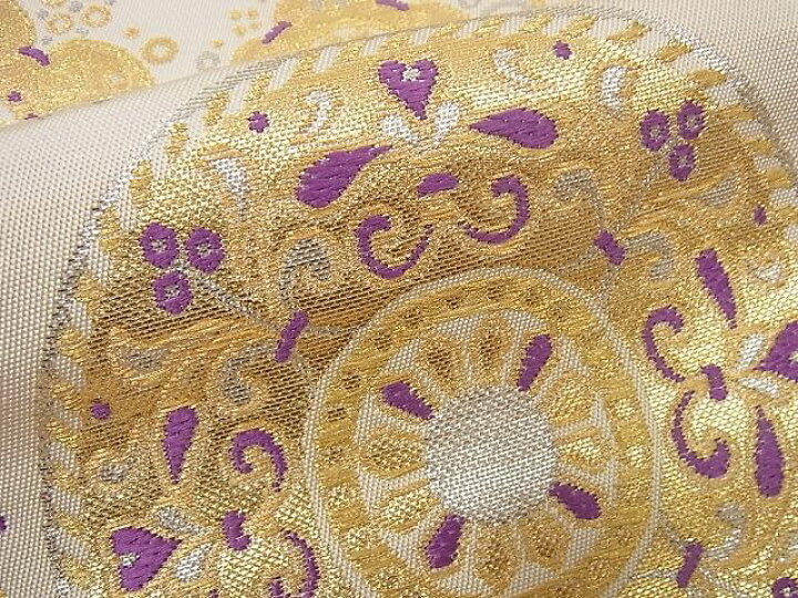 楽天市場】平和屋本店□極上 龍村美術織物 たつむら 本袋帯 秀環文 金  