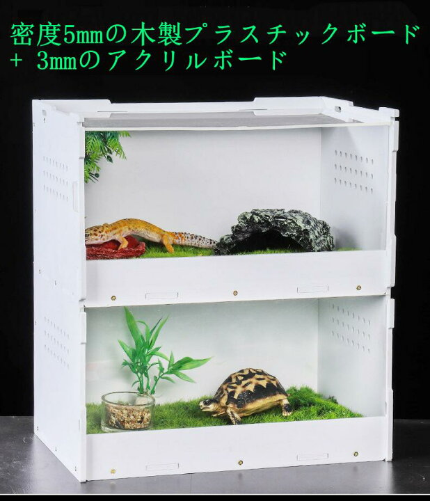 楽天市場】マラソンP5倍 爬虫類飼育ケージ 亀トカゲヘビ飼育ボックス 