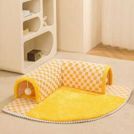 マラソンP5倍 猫 トンネル おもちゃ ペットベッド 猫 ペット ペットハウス ペット用品 保温防寒 洗える 快適 柔らかい 半密閉式 暖かいもこもこ 秋冬 猫用品 ペットのおもちゃ 猫ハウス 猫遊び ストレス解消 運動不足