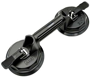 heizi 吸盤 強力 バキュームリフター 最大耐荷重130kg ガラス 吸着 車 へこみ 直し 補修 荷物 運搬 重さ0.9kg (ダブルサクションカップ)