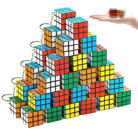 heizi ミニキューブ 立体パズル キーホルダー おもちゃ 景品 子供 縁日 パズルキューブ イベント 祭り (50個セット)