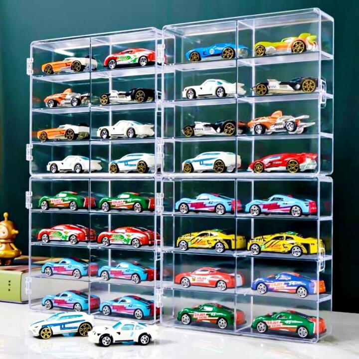 楽天市場】heizi トミカケース ミニカー 収納 1/64 アクリル 