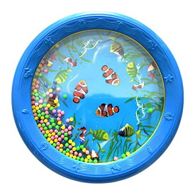 heizi タンバリン 波の音 オーシャンドラム 子供 楽器 おもちゃ 打楽器 効果音 (お魚 直径18cm)
