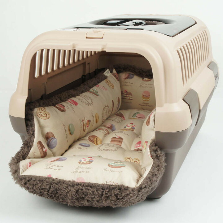 楽天市場】ペットが喜ぶ キャリー クッション ベッド マカロンベージュ  