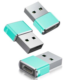 Basesailor USB CメスからUSBオス変換アダプター（グレードアップバージョン）（3パック）、 Type CからUSB Aアダプター、ラップトップ、パワーバンクス、充電器、そして標準USB Aポートを備える