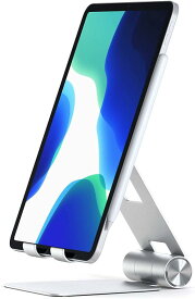 Satechi R1 アルミニウム マルチアングル タブレットスタンド (iPad, iPhone, Samsung S10 など4-13インチのデバイス対応)