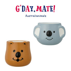 マグカップ　G’DAY,MATE！ マグカップ 全2種　デコレ　　　マグ テーブルウェア クオッカ クオッカワラビー コアラ 個性的 かわいい オーストラリア 陶器 癒し系 ギフト プレゼント