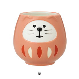 マグカップ 開運 猫 / 開運カラー 福猫だるま マグカップ 全4色 / コンコンブル ダルマ 猫 ねこ concombre 陶製 BOX入り プレゼント ZCB-47621