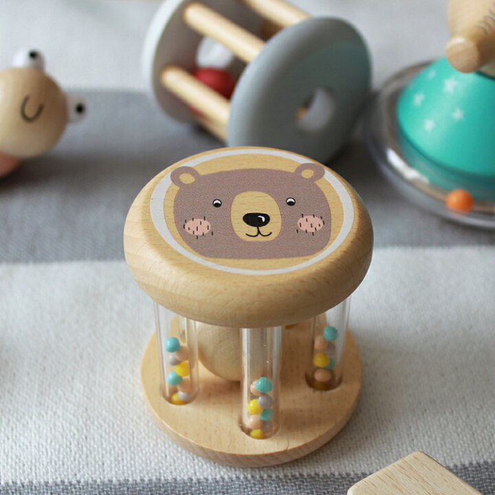 楽天市場 ガラガラ Rattle Animal ラトルアニマル 全3種 Adnilland アドニルランド 赤ちゃん おもちゃ ラトル ガラガラ 木製 木 プラスチック 出産祝い ギフト プレゼント かわいい おしゃれ パッケージ クマ ライオン キツネ 町の小さな雑貨屋さん アポン