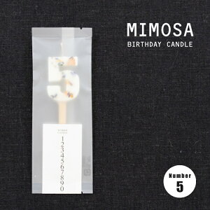 yX[p[SALEN[|zLh o[Xf[ / MIMOSA BIRTHDAY CANDLE S10 / hCt[  N a LO ʂȓ {  W20-30 x H110mm {^jJ f 킢 WF 