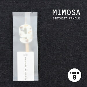 Lh o[Xf[ / MIMOSA BIRTHDAY CANDLE S10 / hCt[  N a LO ʂȓ {  W20-30 x H110mm {^jJ f 킢 WF  낤 a
