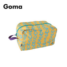 【4月25日 5％OFFクーポン】ポーチ 仕分けポーチ 大きめ / Goma ポーチL 全3種 / 29cm×19cm×d17cm 持ち手付き ゴマ マチあり 旅行 パッキング バッグインバッグ ポップ 手書き風 カラフル プレゼント ネコポス