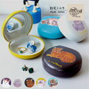 松尾ミユキ 小物入れ 猫 / Matsuo Miyuki マルチケース 全5種 / W8cm×H2cm 合皮 鏡付 アクセサリー 薬 かわいい おしゃれ ねこ ネコ 個性派 金箔 プレゼント プチギフト レディース 女性