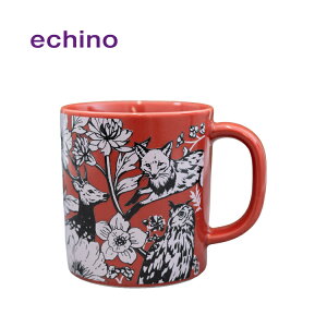 �y4��10�� 5��OFF�N�[�|���z�}�O�J�b�v �g������ | echino Mug Cup �S2�� | 330ml �G�`�m ��� �ÉƉx�q �A�[�g ���_�� ���{�� �l�C �v���[���g