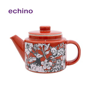 �y4��10�� 5��OFF�N�[�|���z�e�B�[�|�b�g �g������ | echino Teapot �S2�� | 500ml �������t�� �G�`�m ��� �ÉƉx�q �A�[�g ���_�� ���{�� �l�C �v���[���g