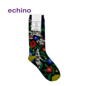 �y9��25�� 5��OFF�N�[�|���z�C�� | echino socks �S5�� | �\�b�N�X 23-25cm �G�`�m ��� �ÉƉx�q �A�[�g ���_�� �l�C �v���[���g �l�R�|�X