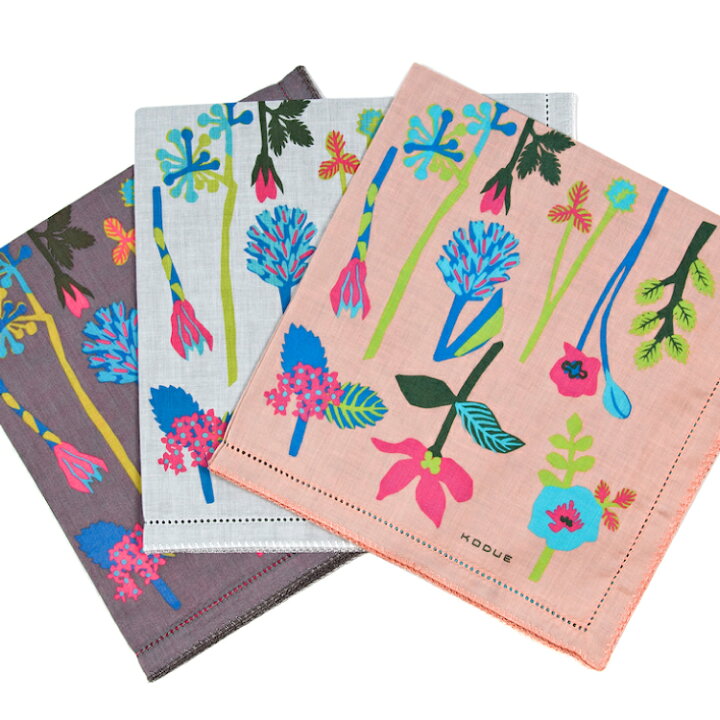 楽天市場】【3/30日10%OFFクーポン】ハンカチ ひびのこづえ HANA / 全3  