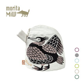 【7月15日 5％OFFクーポン】ポーチ マチ付き / moritaMiW MiWマチつきポーチ 全6種 / ウサギ ウ ウサギ ヤギ タコ クスクス マチあり ファスナー 詩画作家 森田MiW 楠橋紋織 コラボ ブランド 動物 アニマル おしゃれ ネコポス