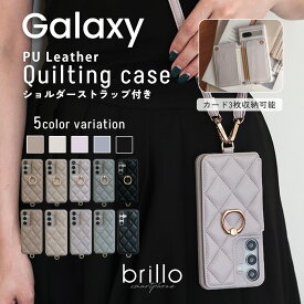 2月8日23:59まで【15%OFF！クーポン利用で】 Galaxy A55 5G ケース Galaxy A54 A23 5G S22 A53 5G S21 A32 A52 A41 A51 5g ギャラクシー スマホケース おしゃれ かわいい 背面収納 カードケース リング付き 落下防止 ショルダーストラップ 肩掛け Android